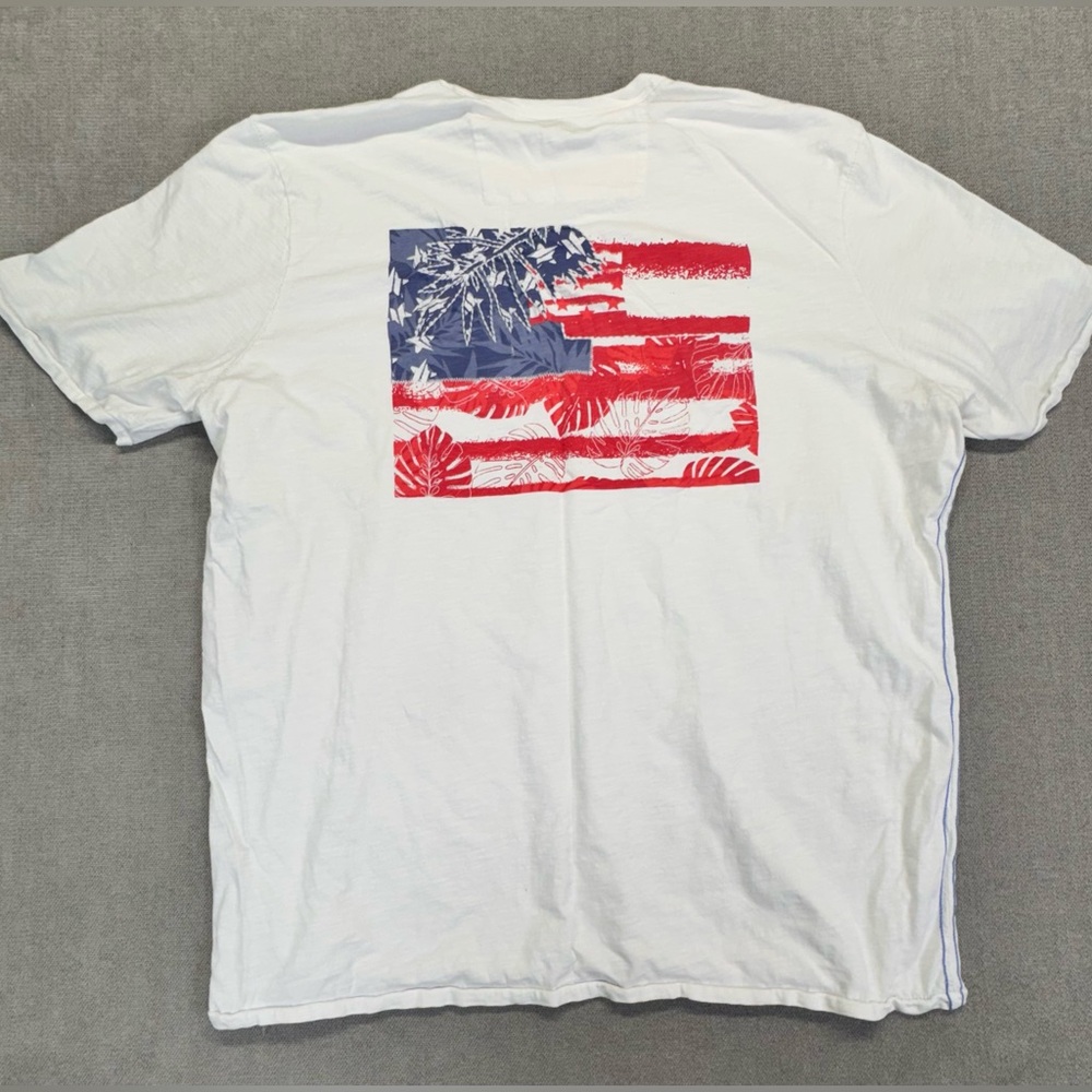Tommy Bahama T-Shirt flag Mens 2XL patriotic beach marlin